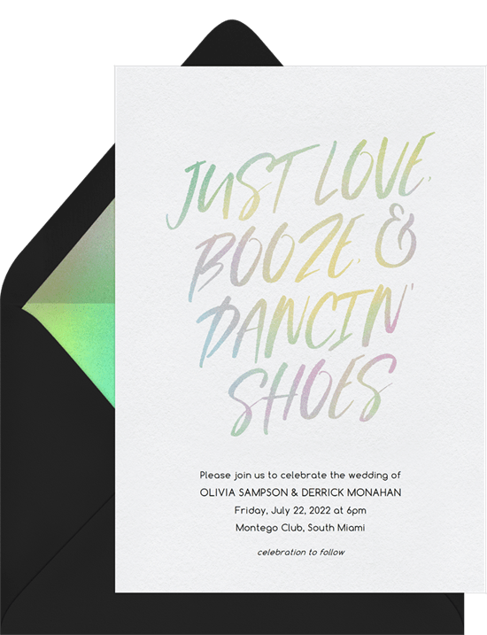 Dancin' Shoes Invitation from Greenvelope