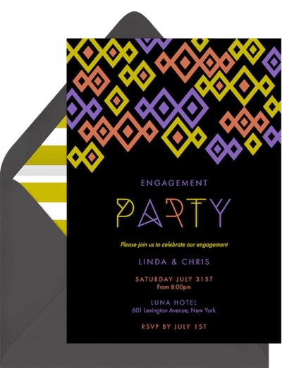 Diamond Drop invitation