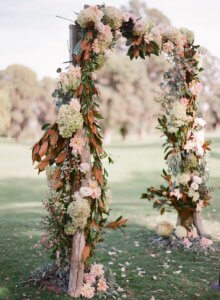fall ceremony backdrop
