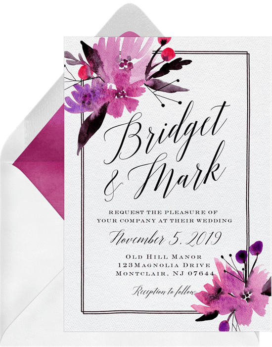 fall wedding ideas: Fall Wedding invitations from Greenvelope