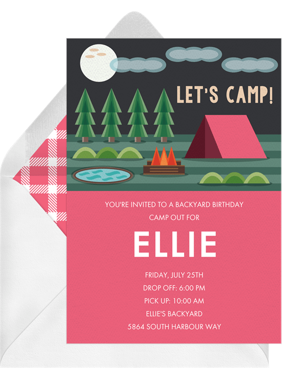 sleepover invitations: Fireside Camp Invitation from Greenvelope