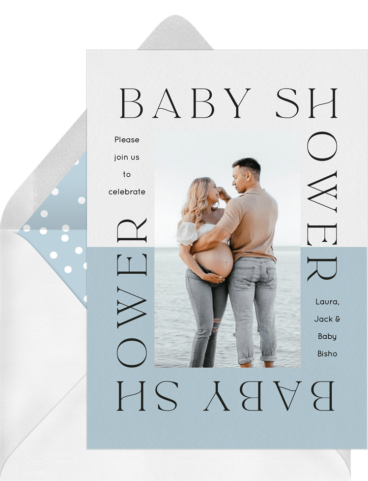 Greenvelope Framed Baby Shower Invitation