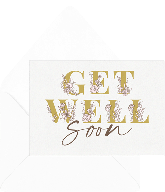get well soon cards: Get Well Flowers Card from Greenvelope