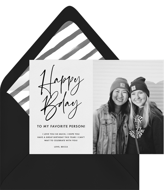 electronic birthday cards: Happy Bday Frame Card from Greenvelope