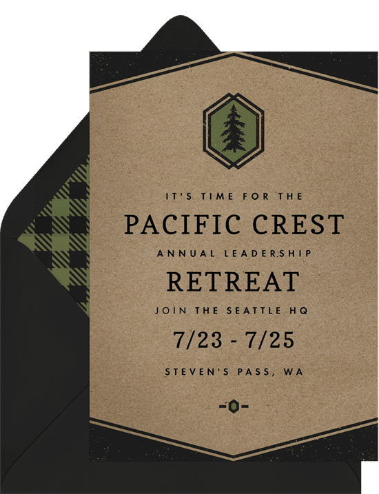 Eagle scout invitations: hip rustic invitations 