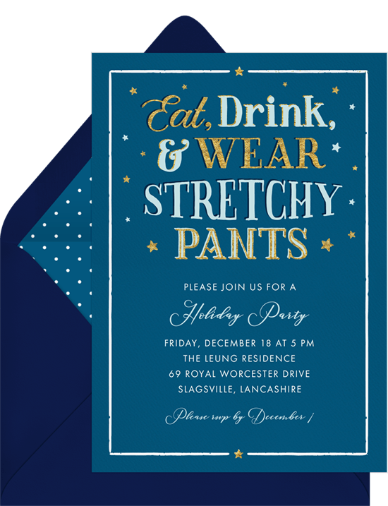 holiday party invitation