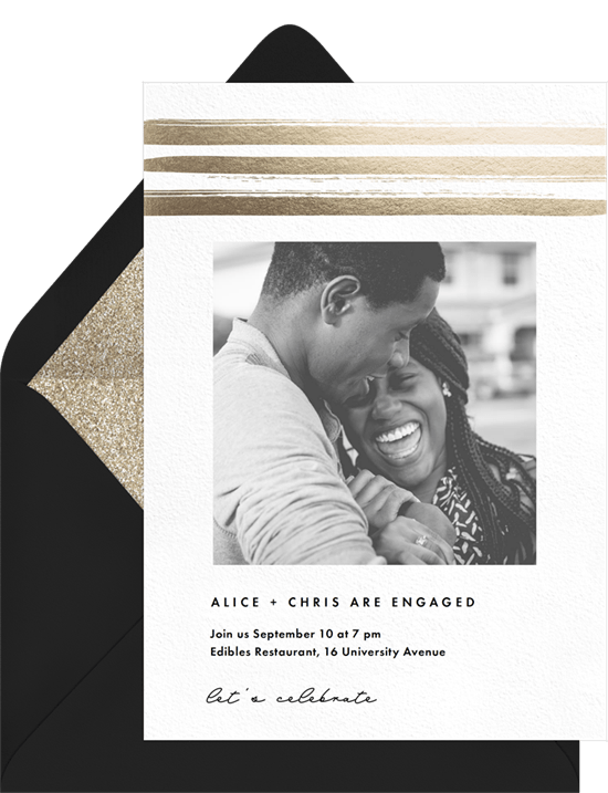 Engagement Bands Invitation by Greenvelope