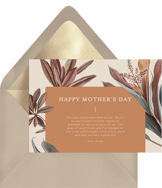 Modern Palm Lily Card