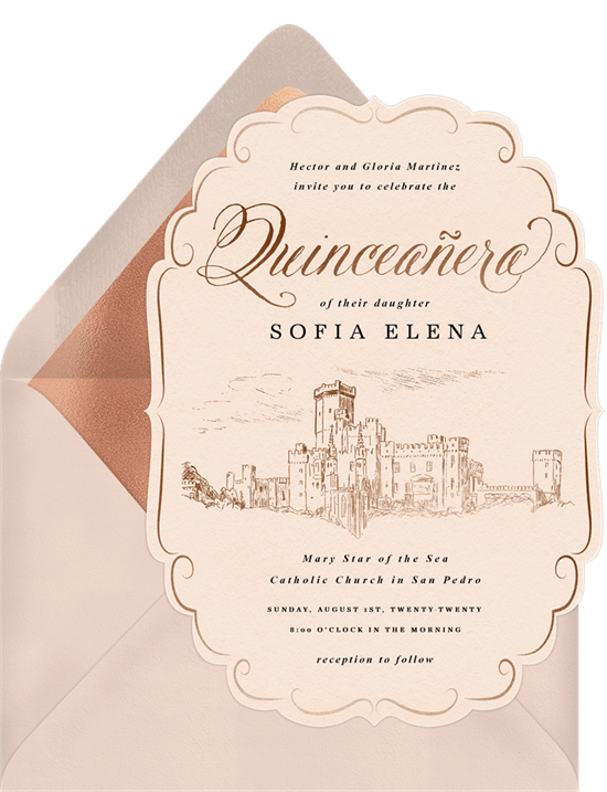 Royal Quinceañera Invitation by Greenvelope