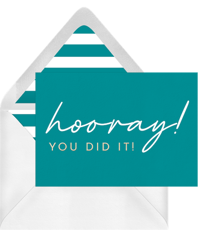 You Did It! Card