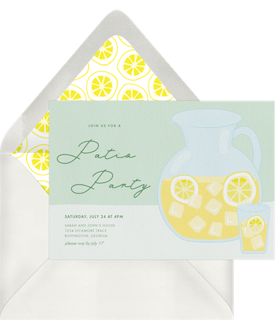 Fresh Lemonade Invitation