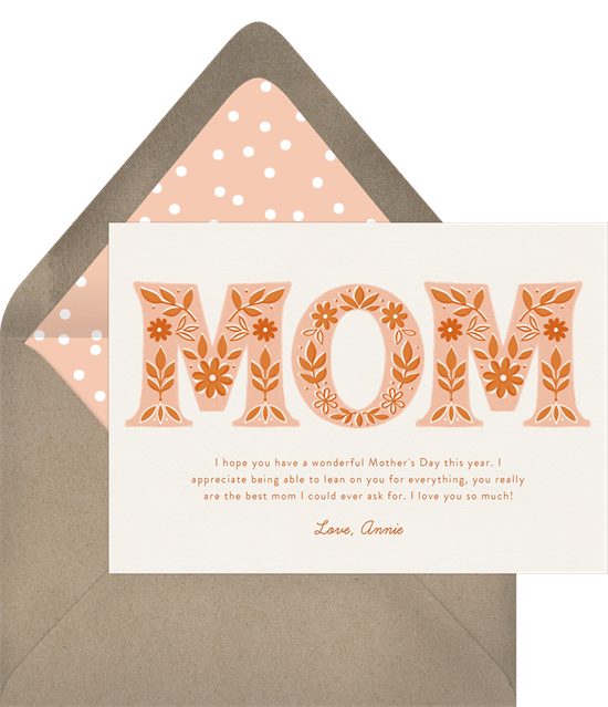 Folksy Floral Card