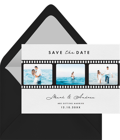 Silver screen trio save the date