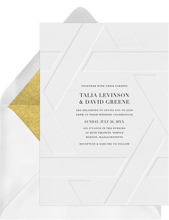 Elegant Emboss Invitation from Greenvelope