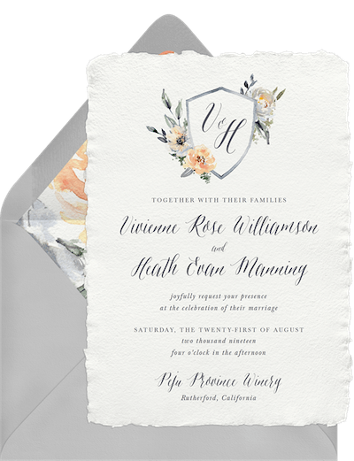 Perennial Crest Invitation