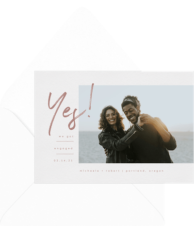 Big Yes! Announcement