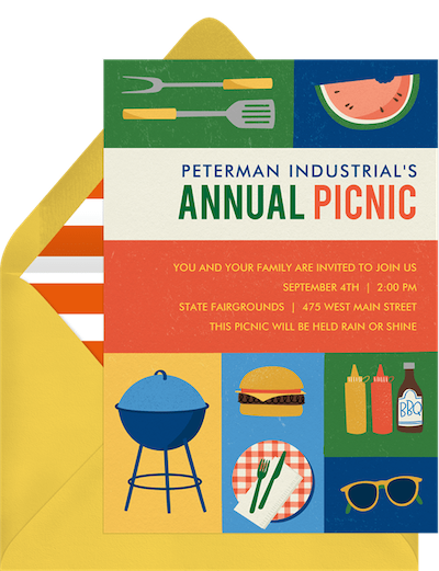 Classic Cookout Invitation