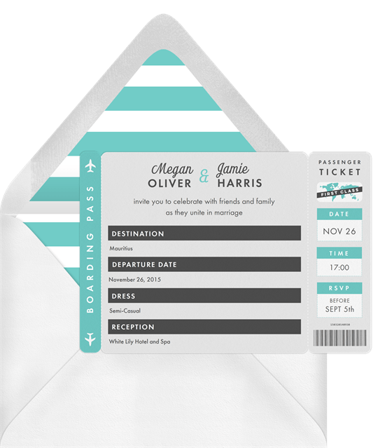 First Class Invitation by Greenvelope