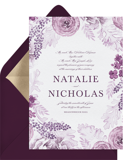 formal wedding invitation wording: The Couple's Name