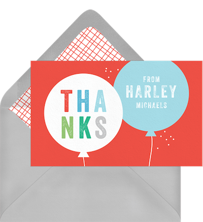 Thank You Notes for a Birthday Gift