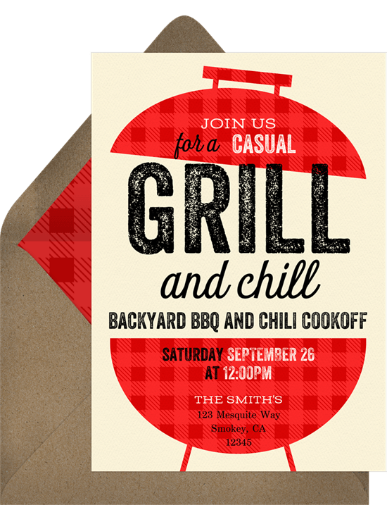 summertime party invitations: Bold BBQ Invitation by Greenvelope