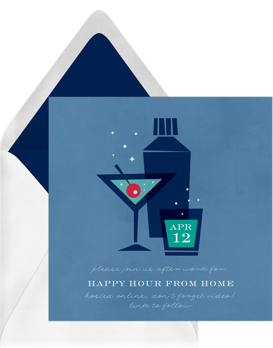 Retro Cocktails Invitation by Greenvelope