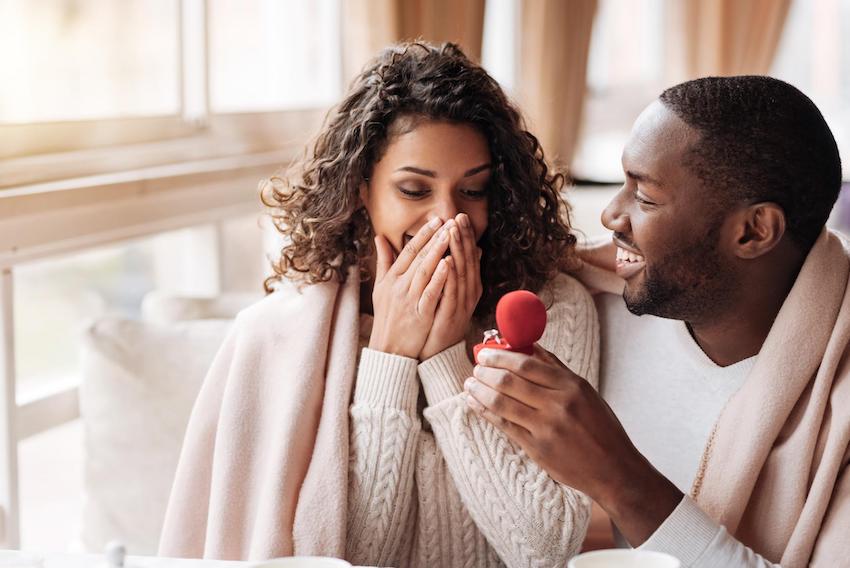engagement announcement: man proposing
