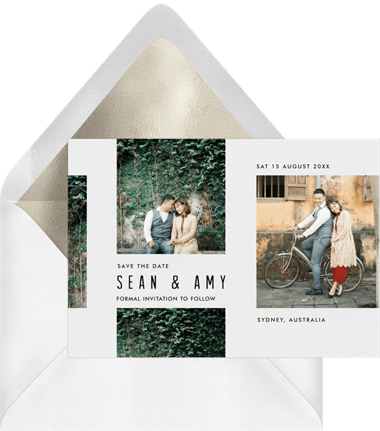 Modern Couple Invitation by Greenvelope