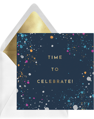 time to celebrate card