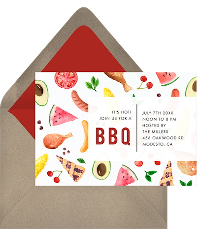 BBQ Invitations: Classic BBQ Invitation