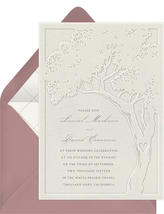Tree of Life Invitation from Greenvelope