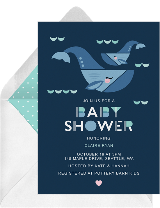 Whale of a Time Invitation