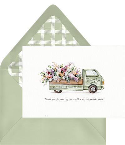 Blooming With Gratitude Thank You Card