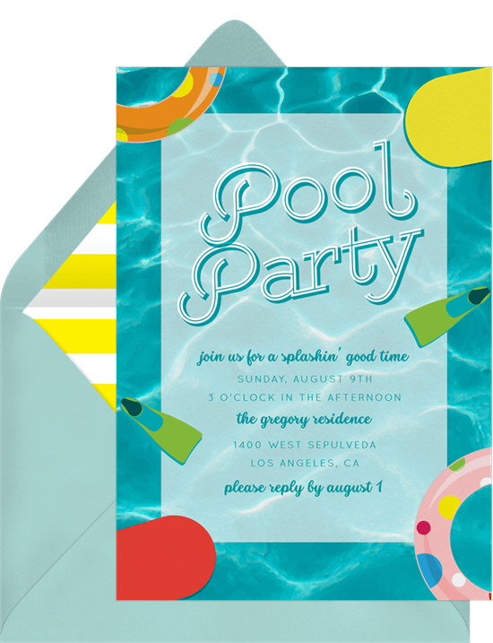 backyard party: Pool Party Classics Invitation by Greenvelope