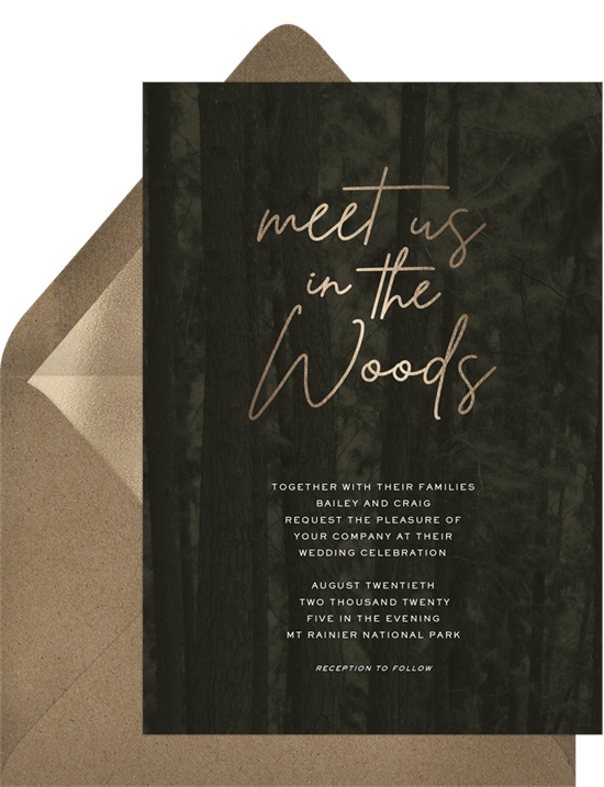 Mt. Rainier Invitation by Greenvelope