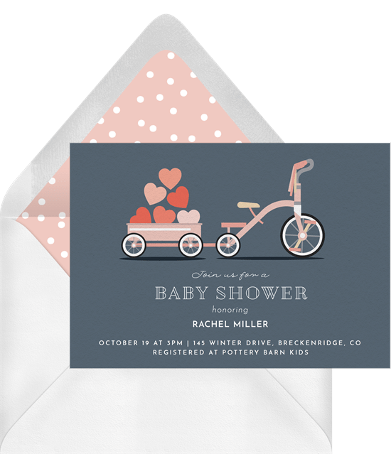 Little Wagon Invitation from Greenvelope