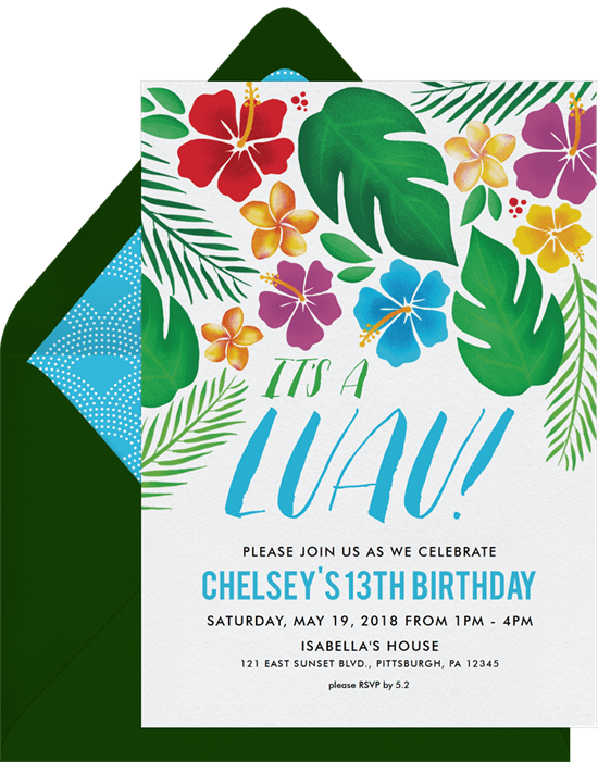 It's Tiki Time: How to Host a Luau Party - STATIONERS