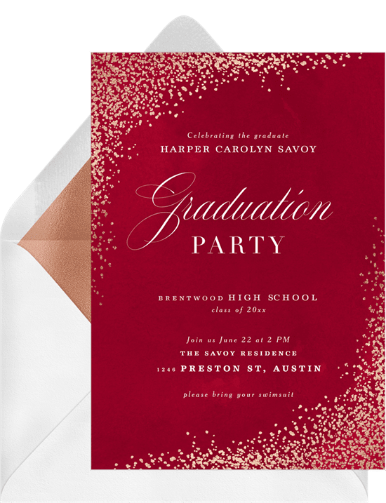 Luxe Confetti Invitation