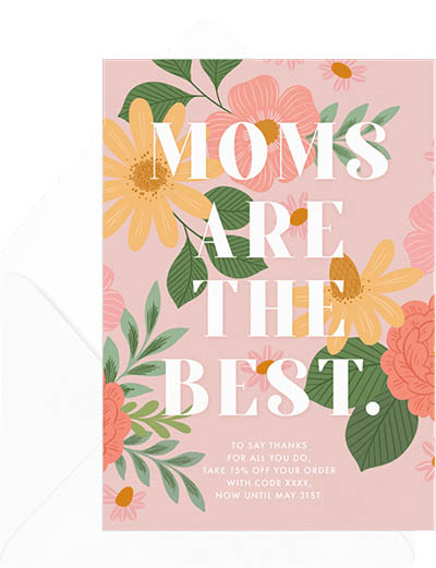 Moms are the best: Mothers day card messages