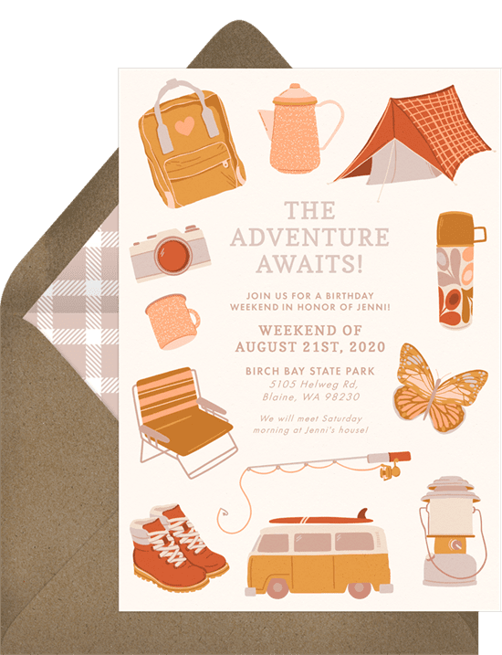 Eagle Scout Invitations: Outdoors Adventure Invitation
