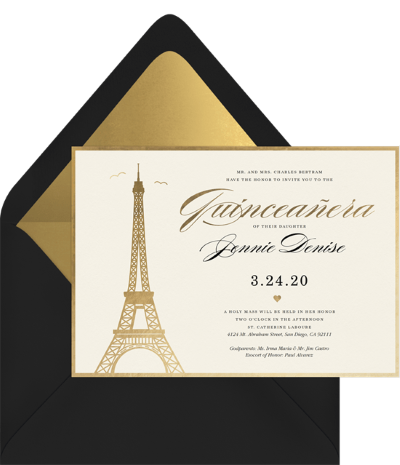 Parisian Quince Invitation by Greenvelope