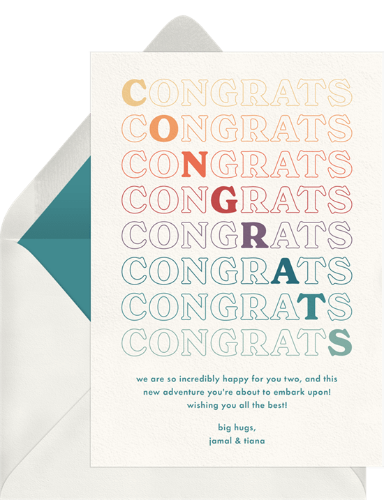 graduation card ideas: BIG Congrats! Card by Greenvelope