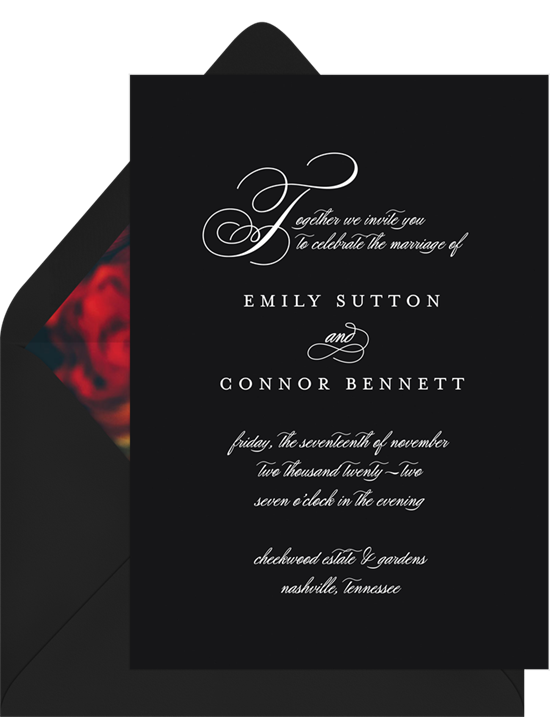 6 Elegant Wedding Invitations For A Show Stopping Affair Stationers