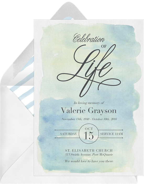 21 Beautiful Celebration of Life Invitations to Honor Your Loved One