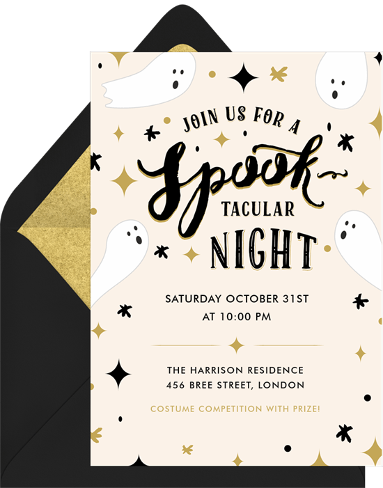 Spooky invation for a halloween party