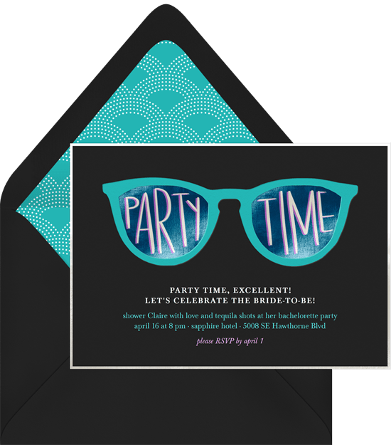 Bachelorette Party Decor Ideas: Neoon sunglasses