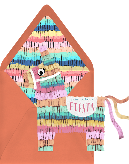 Colorful Piñata Invitation