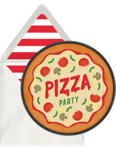 sleepover invitations: Pizza Party Invitation from Greenvelope