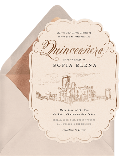 quinceanera gifts: Royal Quinceañera Invitation by Greenvelope