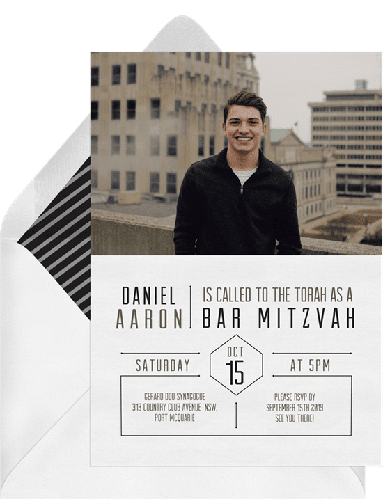 Eagle scout invitations: simple grid invitations